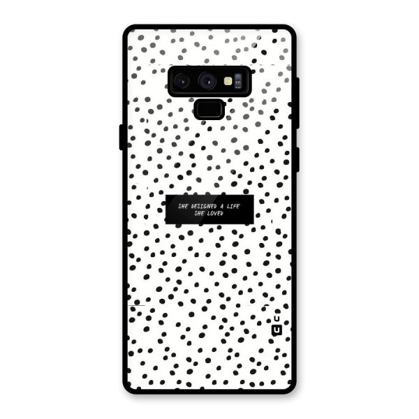 Life Loved Glass Back Case for Galaxy Note 9