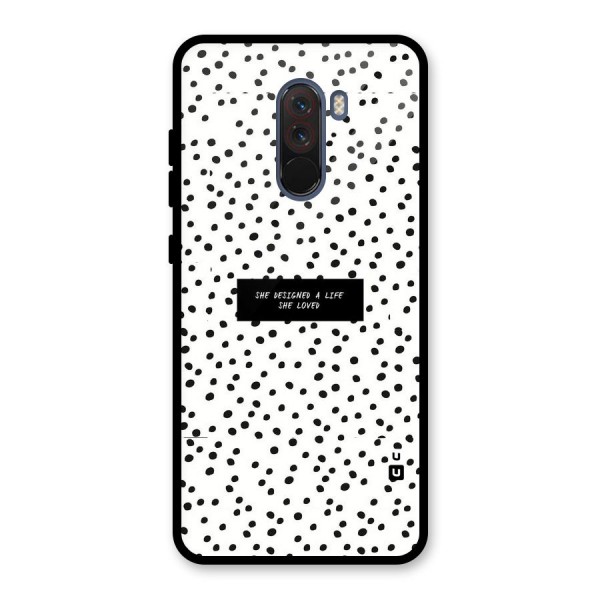 Life Loved Glass Back Case for Poco F1