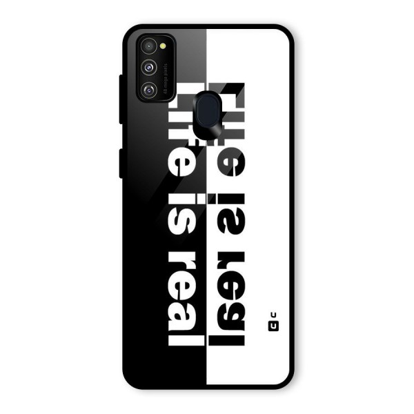 Life Reality Glass Back Case for Galaxy M30s