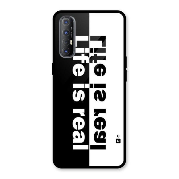 Life Reality Glass Back Case for Oppo Reno3 Pro