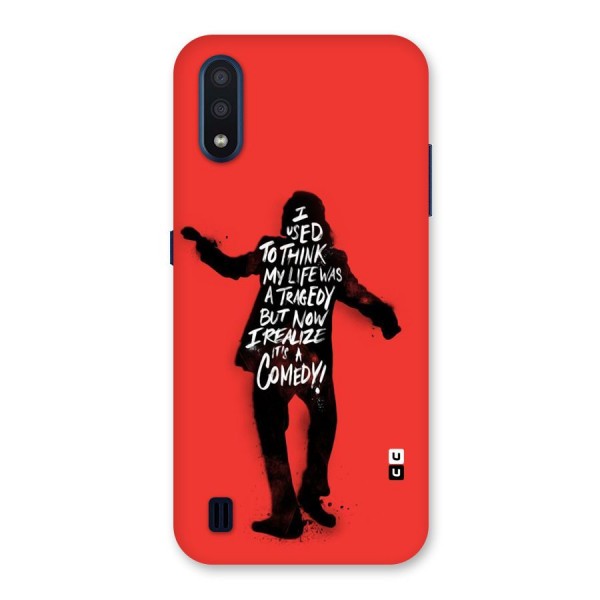 Life Tragedy Comedy Back Case for Galaxy M01