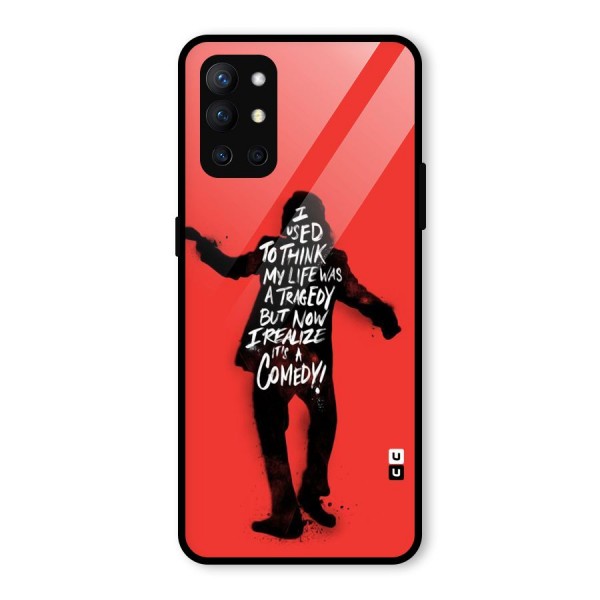 Life Tragedy Comedy Glass Back Case for OnePlus 9R