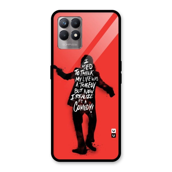 Life Tragedy Comedy Glass Back Case for Realme 8i