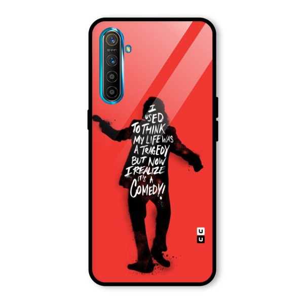 Life Tragedy Comedy Glass Back Case for Realme XT