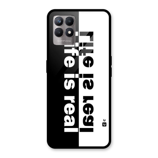 Life is Real Glass Back Case for Realme 8i