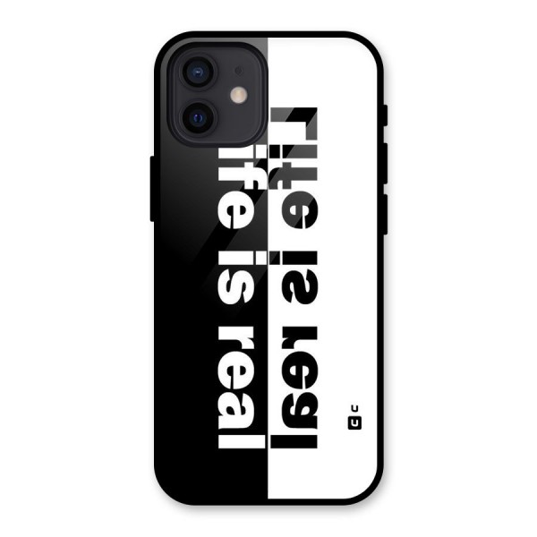 Life is Real Glass Back Case for iPhone 12