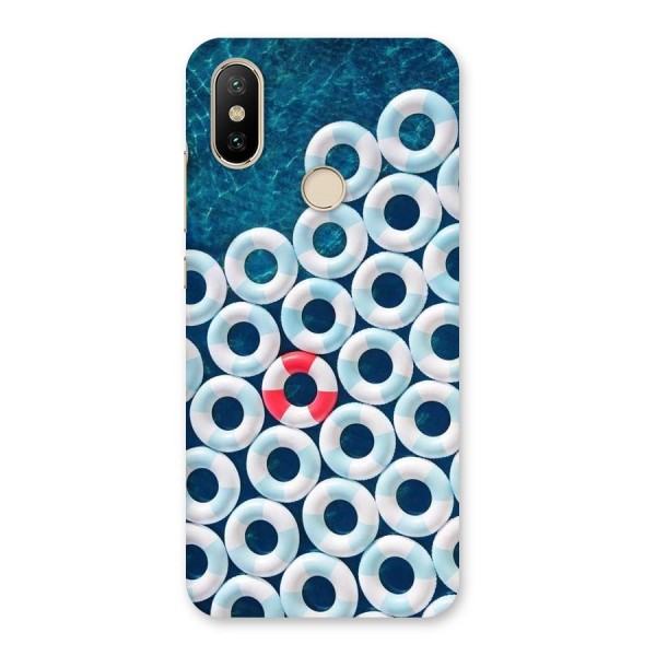 Light Blue Allure Back Case for Mi A2