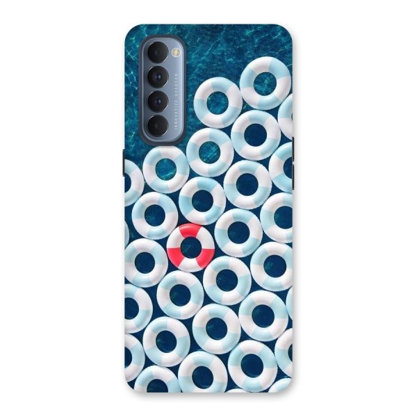 Light Blue Allure Back Case for Reno4 Pro