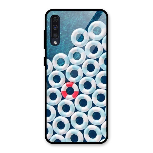 Light Blue Allure Glass Back Case for Galaxy A50s