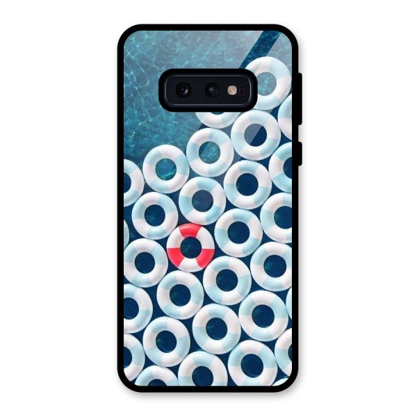 Light Blue Allure Glass Back Case for Galaxy S10e