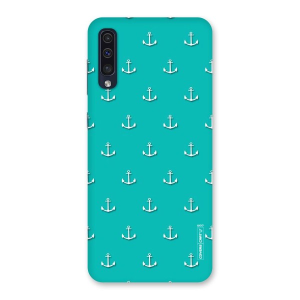 Light Blue Anchor Back Case for Galaxy A50s