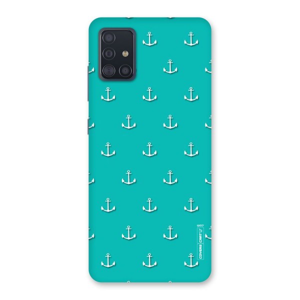 Light Blue Anchor Back Case for Galaxy A51