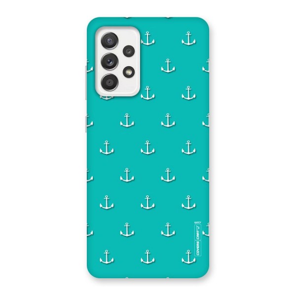 Light Blue Anchor Back Case for Galaxy A52