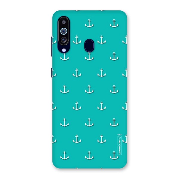 Light Blue Anchor Back Case for Galaxy A60