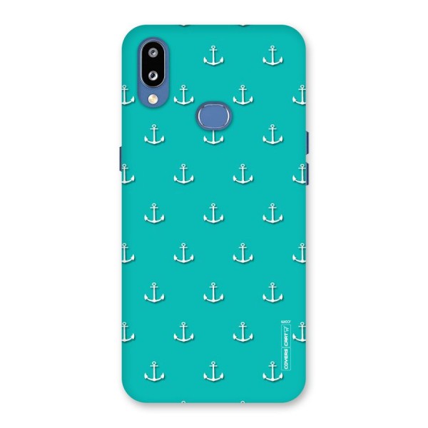 Light Blue Anchor Back Case for Galaxy M01s