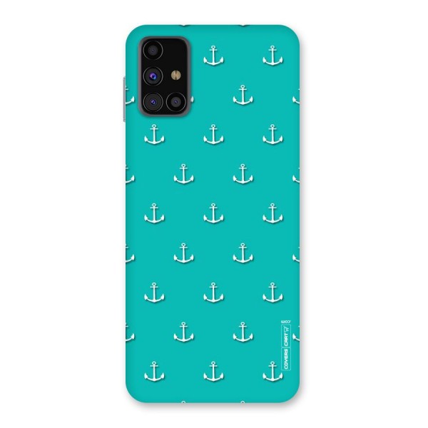 Light Blue Anchor Back Case for Galaxy M31s