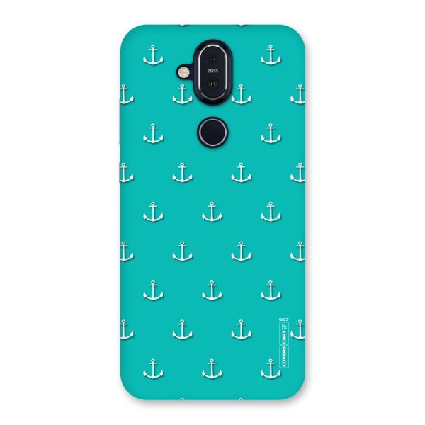 Light Blue Anchor Back Case for Nokia 8.1