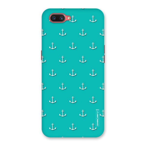 Light Blue Anchor Back Case for Oppo A3s