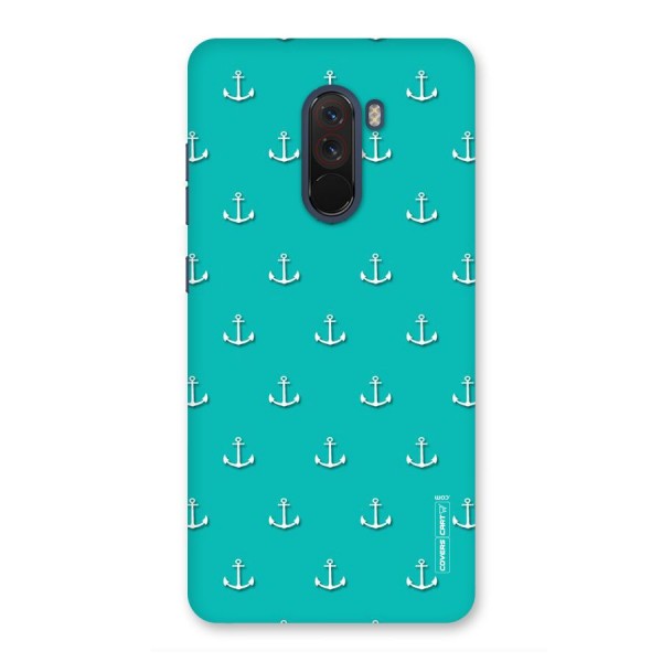 Light Blue Anchor Back Case for Poco F1