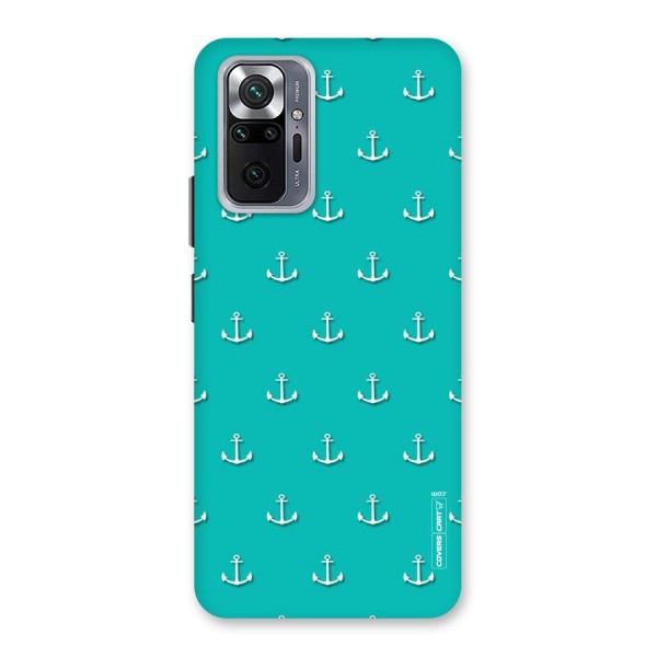Light Blue Anchor Back Case for Redmi Note 10 Pro