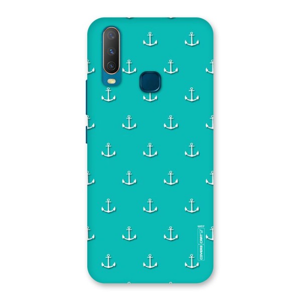 Light Blue Anchor Back Case for Vivo Y15