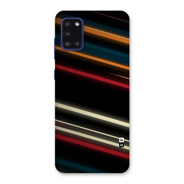 Light Diagonal Stripes Back Case for Galaxy A31