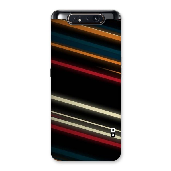 Light Diagonal Stripes Back Case for Galaxy A80