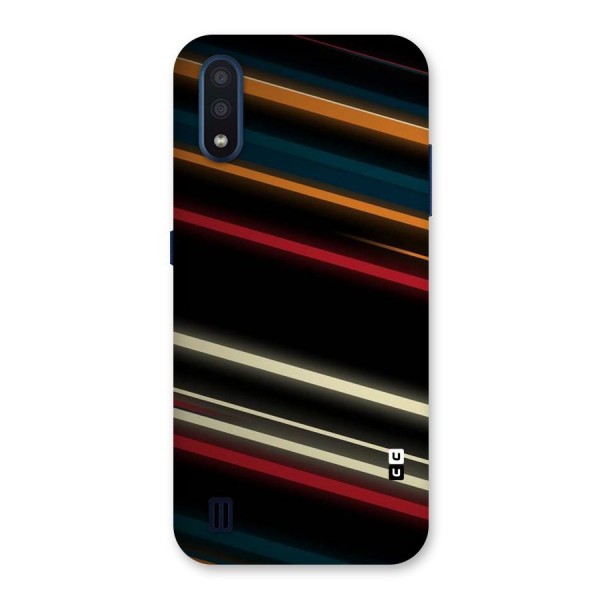 Light Diagonal Stripes Back Case for Galaxy M01