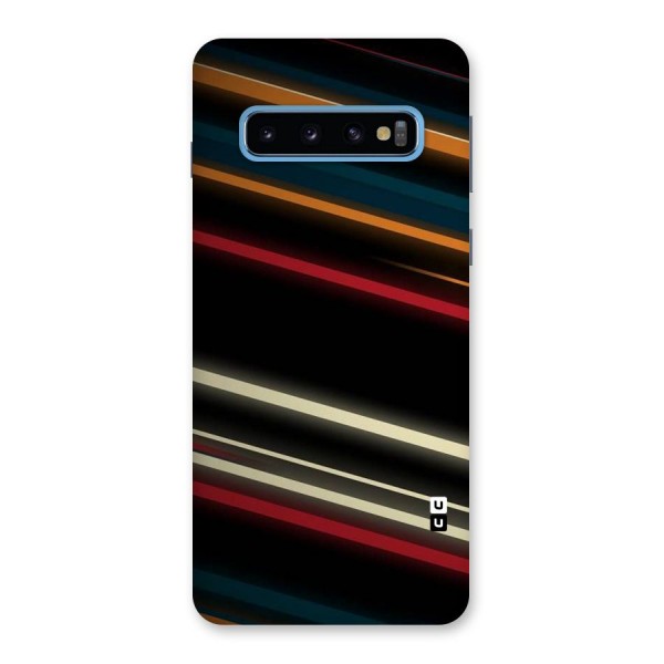 Light Diagonal Stripes Back Case for Galaxy S10