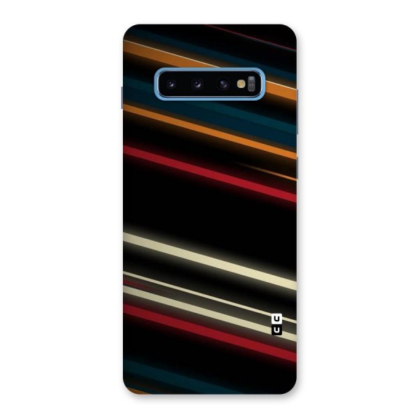 Light Diagonal Stripes Back Case for Galaxy S10 Plus