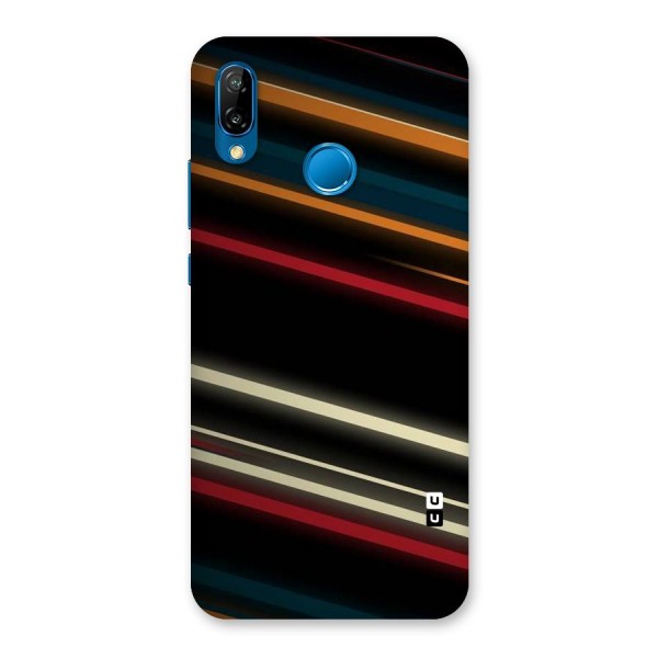 Light Diagonal Stripes Back Case for Huawei P20 Lite