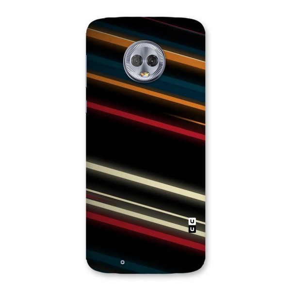 Light Diagonal Stripes Back Case for Moto G6