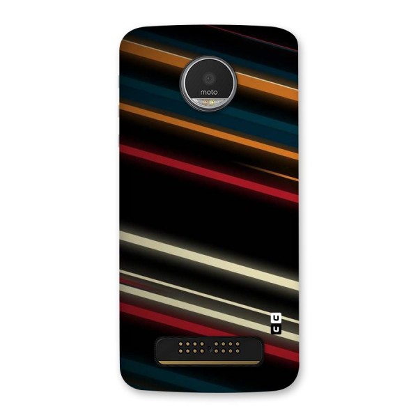 Light Diagonal Stripes Back Case for Moto Z Play