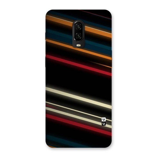 Light Diagonal Stripes Back Case for OnePlus 6T