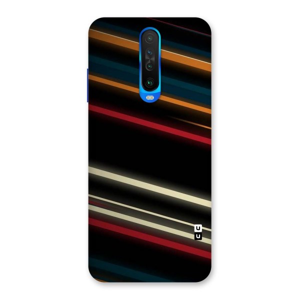 Light Diagonal Stripes Back Case for Poco X2