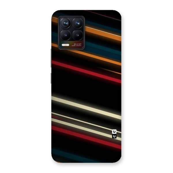 Light Diagonal Stripes Back Case for Realme 8