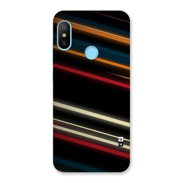 Light Diagonal Stripes Back Case for Redmi 6 Pro