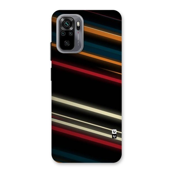 Light Diagonal Stripes Back Case for Redmi Note 10