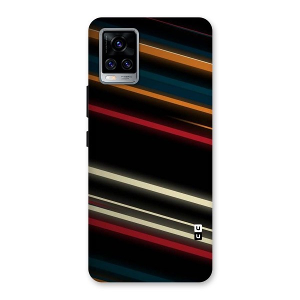 Light Diagonal Stripes Back Case for Vivo V20 Pro