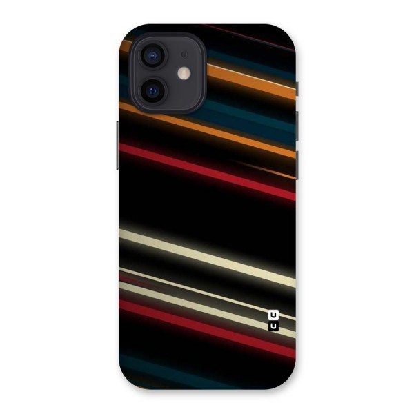 Light Diagonal Stripes Back Case for iPhone 12