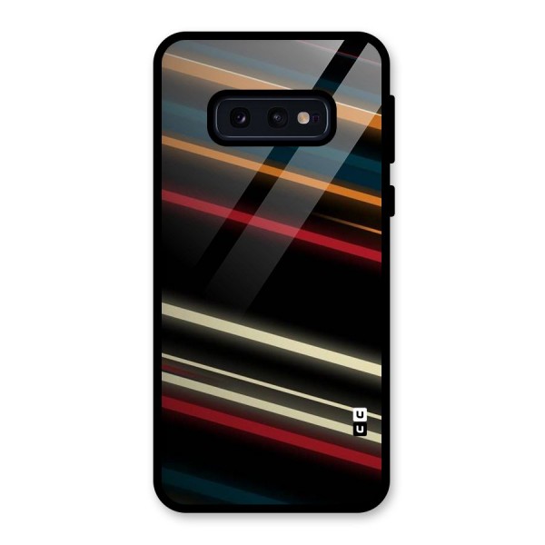 Light Diagonal Stripes Glass Back Case for Galaxy S10e