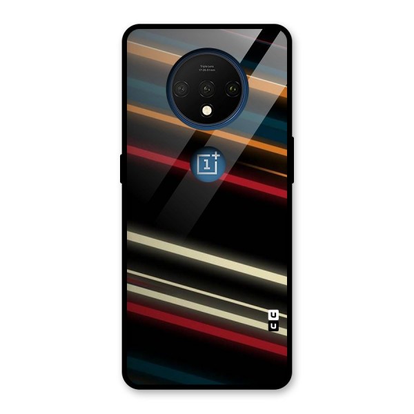 Light Diagonal Stripes Glass Back Case for OnePlus 7T