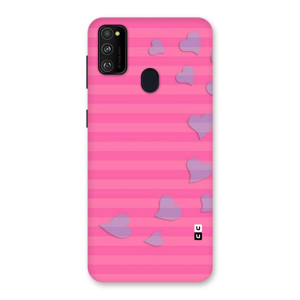 Light Heart Stripes Back Case for Galaxy M21