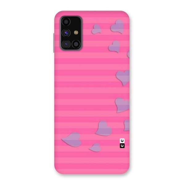 Light Heart Stripes Back Case for Galaxy M31s