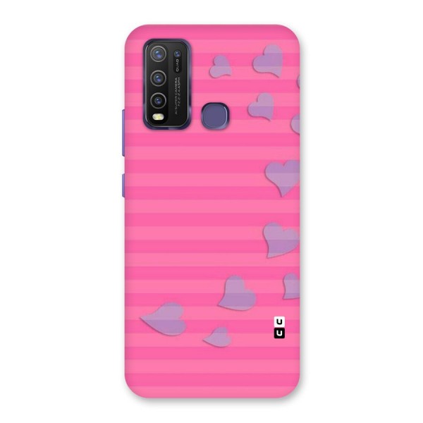 Light Heart Stripes Back Case for Vivo Y30