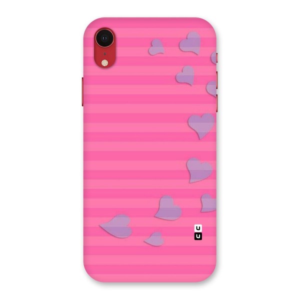 Light Heart Stripes Back Case for iPhone XR