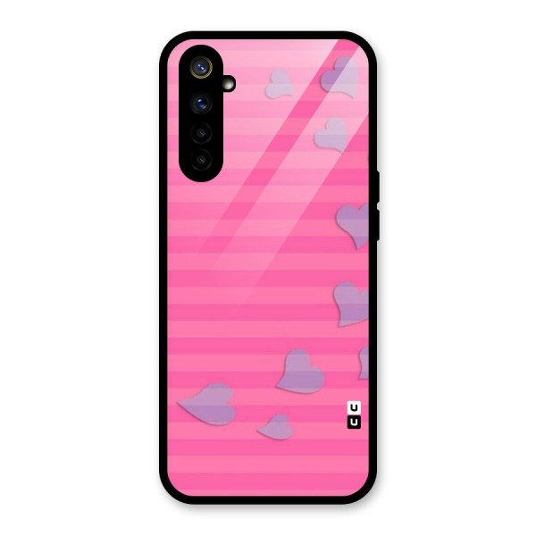 Light Heart Stripes Glass Back Case for Realme 6