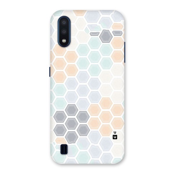 Light Hexagons Back Case for Galaxy M01