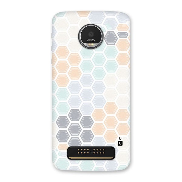 Light Hexagons Back Case for Moto Z Play