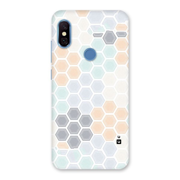 Light Hexagons Back Case for Redmi Note 6 Pro